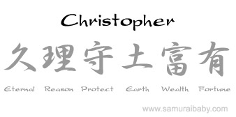 christopher kanji name
